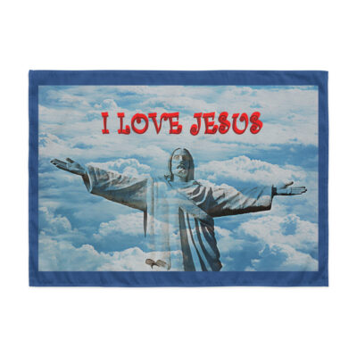 Indoor wall tapestry I LOVE JESUS 002