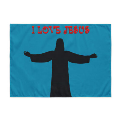 Indoor wall tapestry I LOVE JESUS 003