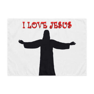 Indoor wall tapestry I LOVE JESUS 004