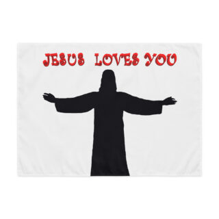 Indoor wall tapestry JESUS LOVES YOU 002