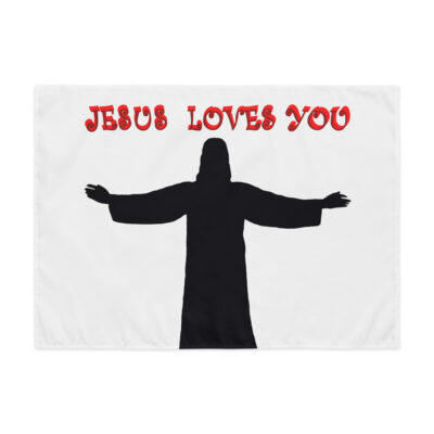 Indoor wall tapestry JESUS LOVES YOU 002