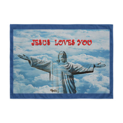 Indoor wall tapestry JESUS LOVES YOU 003