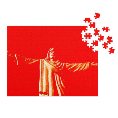 Jigsaw puzzle with tin JESUS 001