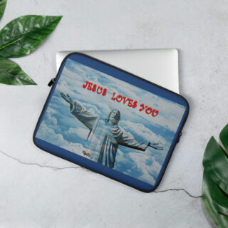 Laptop Sleeve JESUS LOVES YOU 002