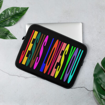Laptop Sleeve JESUS LOVES YOU 004