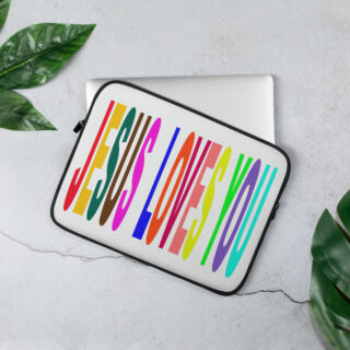 Laptop Sleeve JESUS LOVES YOU 005