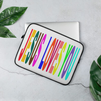 Laptop Sleeve JESUS LOVES YOU 005