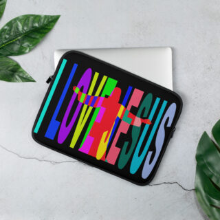 Laptop Sleeve I LOVE JESUS 004