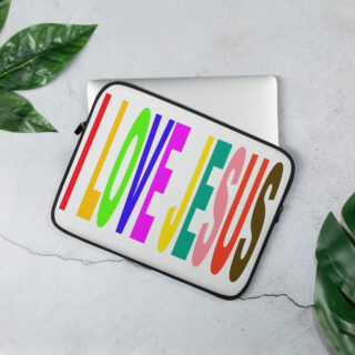 Laptop Sleeve I LOVE JESUS 005