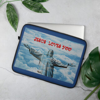 Laptop Sleeve JESUS LOVES YOU 002