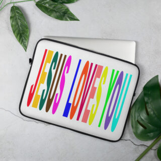 Laptop Sleeve JESUS LOVES YOU 005