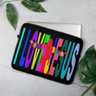 Laptop Sleeve I LOVE JESUS 004