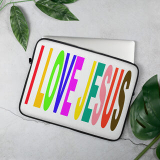 Laptop Sleeve I LOVE JESUS 005