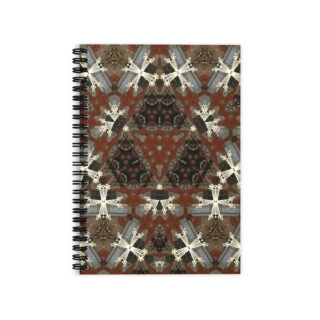 Ruled Line Spiral Notebook cross 005