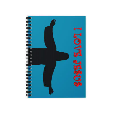 Ruled Line Spiral Notebook I LOVE JESUS 004