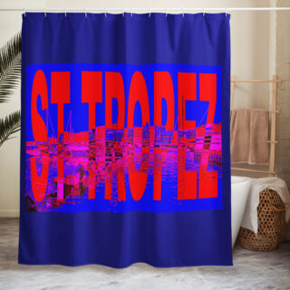 Shower curtain france st tropez