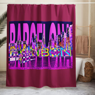 Shower curtain spain barcelona 001