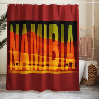 Shower curtain namibia sossusvlei 001