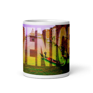 White glossy mug world travel Italy venice 002