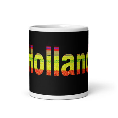 White glossy mug world travel Netherlands 002