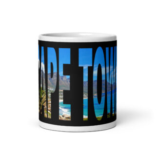 White glossy mug world travel south africa cape town 002