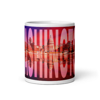 White glossy mug world travel usa Washington DC 002