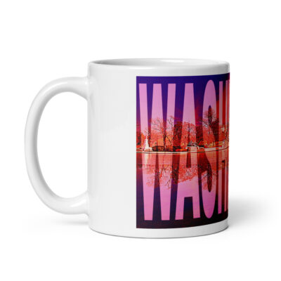 White glossy mug world travel usa Washington DC 002