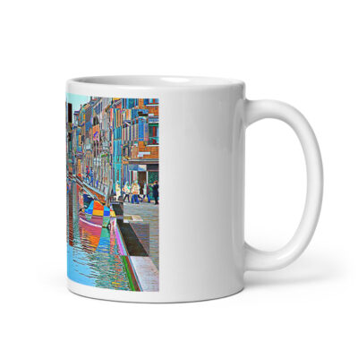 White glossy mug world travel Italy venice 003