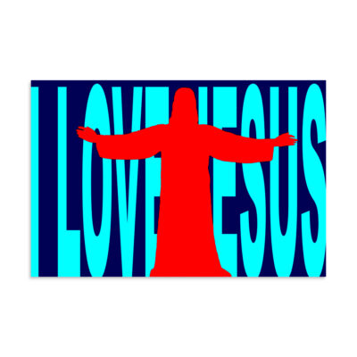 Poster I LOVE JESUS 002 18″×24″