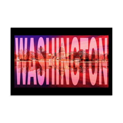 Poster usa  Washington DC 16″×24″ 001