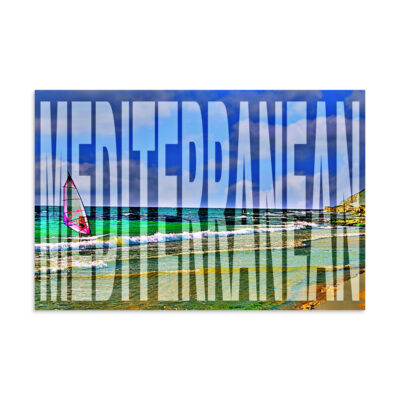 Poster Israel Mediterranean sea 16″×24″ 001