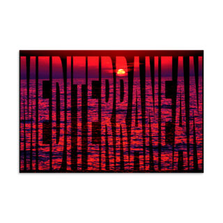 Poster Israel Mediterranean sea 16″×24″ 002
