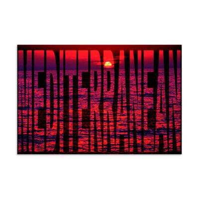 Poster Israel Mediterranean sea 16″×24″ 002