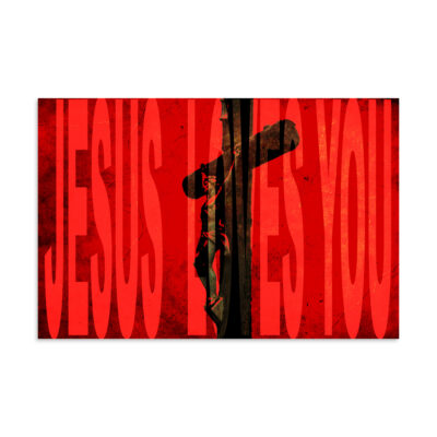 Poster JESUS LOVES YOU 001 16″×24″